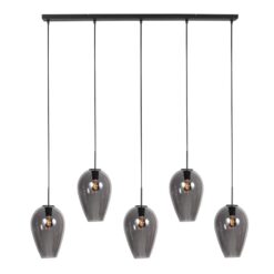 Zavi 5-lichts Hanglamp XL Smoke Langwerpig