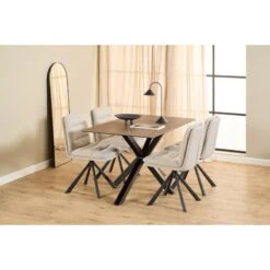 Zuvio Eettafel Bruin Keramiek 135cm