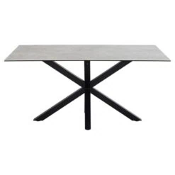 Zuvio Eettafel Grijs Keramiek 160cm