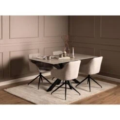 Zuvio Eettafel Grijs Keramiek 160cm