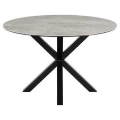 Zuvio Eettafel Rond Grijs Keramiek 120cm