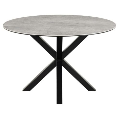 Zuvio Eettafel Rond Grijs Keramiek 120cm