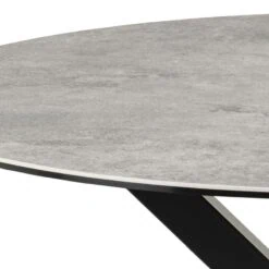 Zuvio Eettafel Rond Grijs Keramiek 120cm