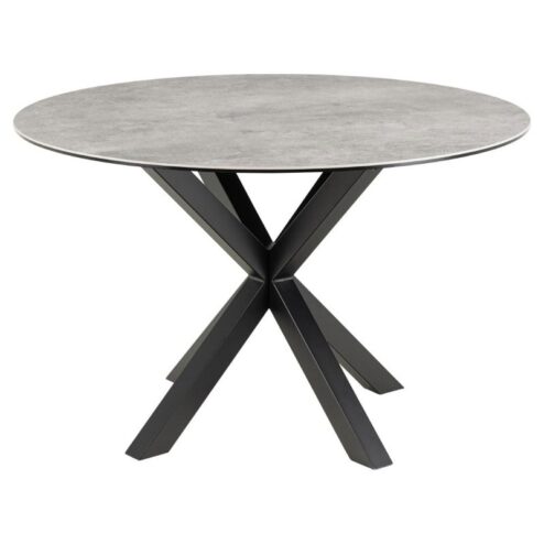 Zuvio Eettafel Rond Grijs Keramiek 120cm