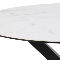 Zuvio Eettafel Rond Wit Keramiek 120cm