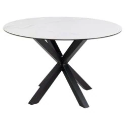 Zuvio Eettafel Rond Wit Keramiek 120cm