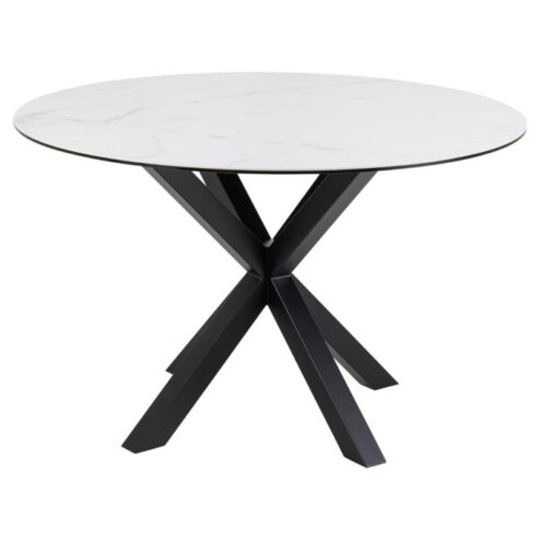 Zuvio Eettafel Rond Wit Keramiek 120cm