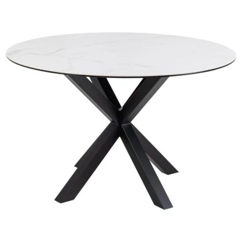 Zuvio Eettafel Rond Wit Keramiek 120cm