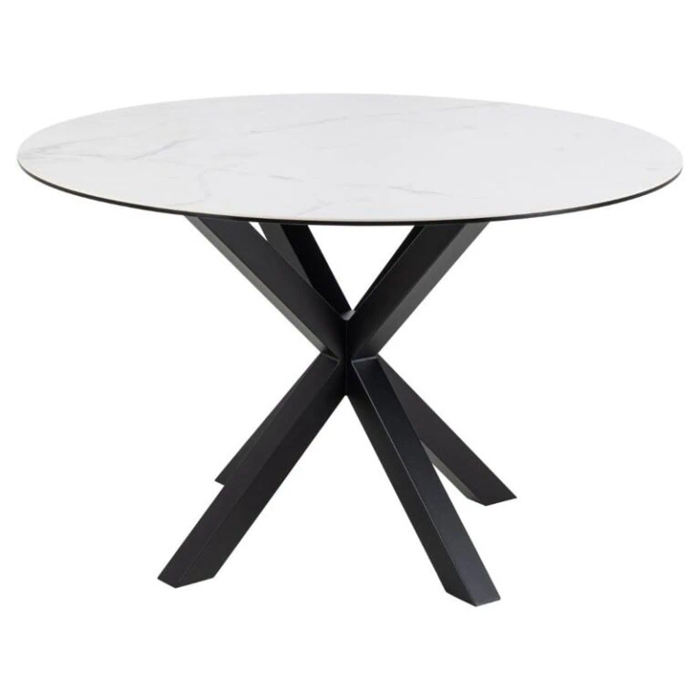 Zuvio Eettafel Rond Wit Keramiek 120cm