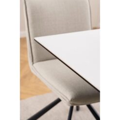 Zuvio Eettafel Wit Keramiek 135cm