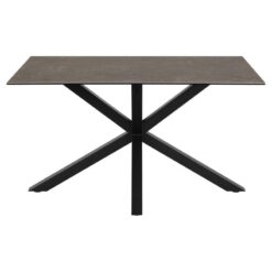 Zuvio Eettafel Zwart Keramiek 135cm