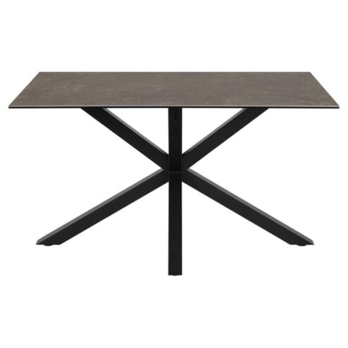 Zuvio Eettafel Zwart Keramiek 135cm