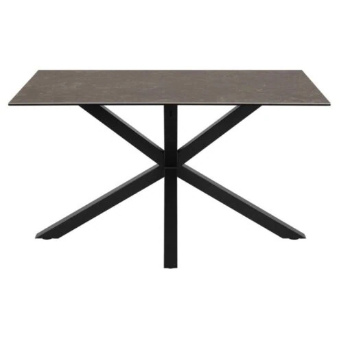 Zuvio Eettafel Zwart Keramiek 135cm