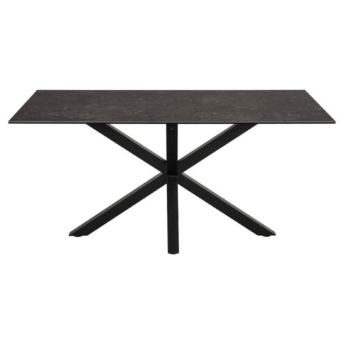 Zuvio Eettafel Zwart Keramiek 160cm