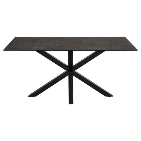Zuvio Eettafel Zwart Keramiek 160cm