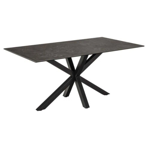 Zuvio Eettafel Zwart Keramiek 160cm