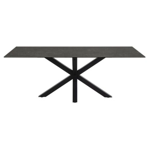 Zuvio Eettafel Zwart Keramiek 200cm