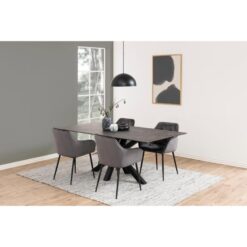 Zuvio Eettafel Zwart Keramiek 200cm