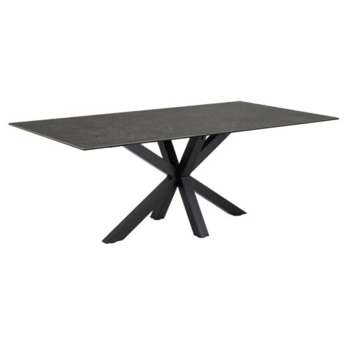 Zuvio Eettafel Zwart Keramiek 200cm