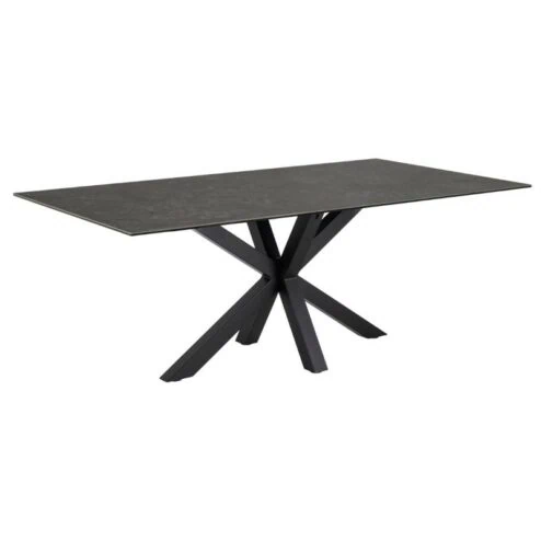 Zuvio Eettafel Zwart Keramiek 200cm