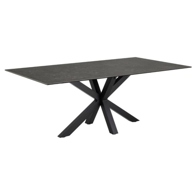 Zuvio Eettafel Zwart Keramiek 200cm