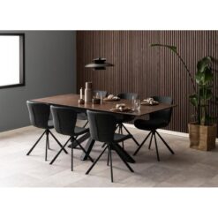 Zuvio Uitschuifbare Eettafel Bruin Keramiek 210cm