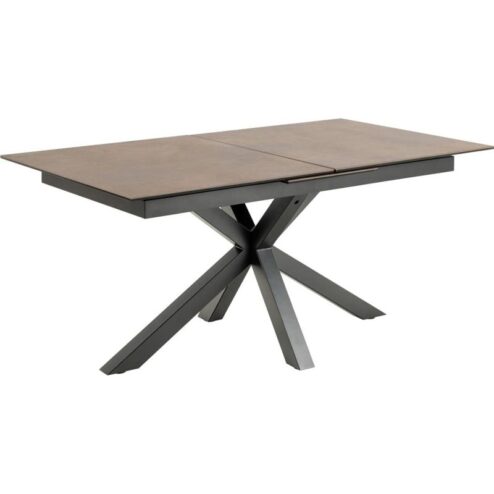 Zuvio Uitschuifbare Eettafel Bruin Keramiek 210cm