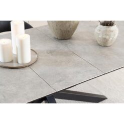 Zuvio Uitschuifbare Eettafel Grijs Keramiek 240cm