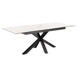 Zuvio Uitschuifbare Eettafel Wit Keramiek 210cm