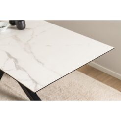 Zuvio Uitschuifbare Eettafel Wit Keramiek 210cm