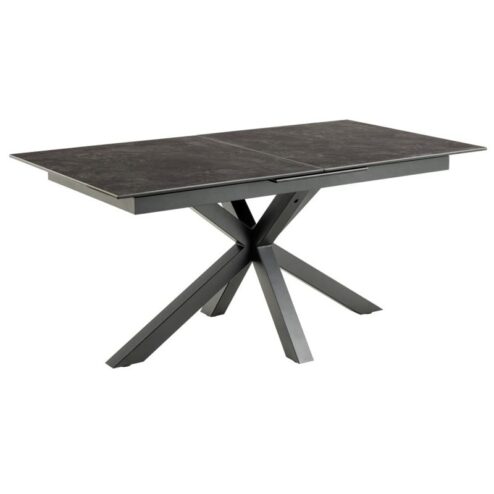 Zuvio Uitschuifbare Eettafel Zwart Keramiek 210cm