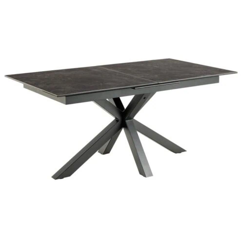 Zuvio Uitschuifbare Eettafel Zwart Keramiek 210cm