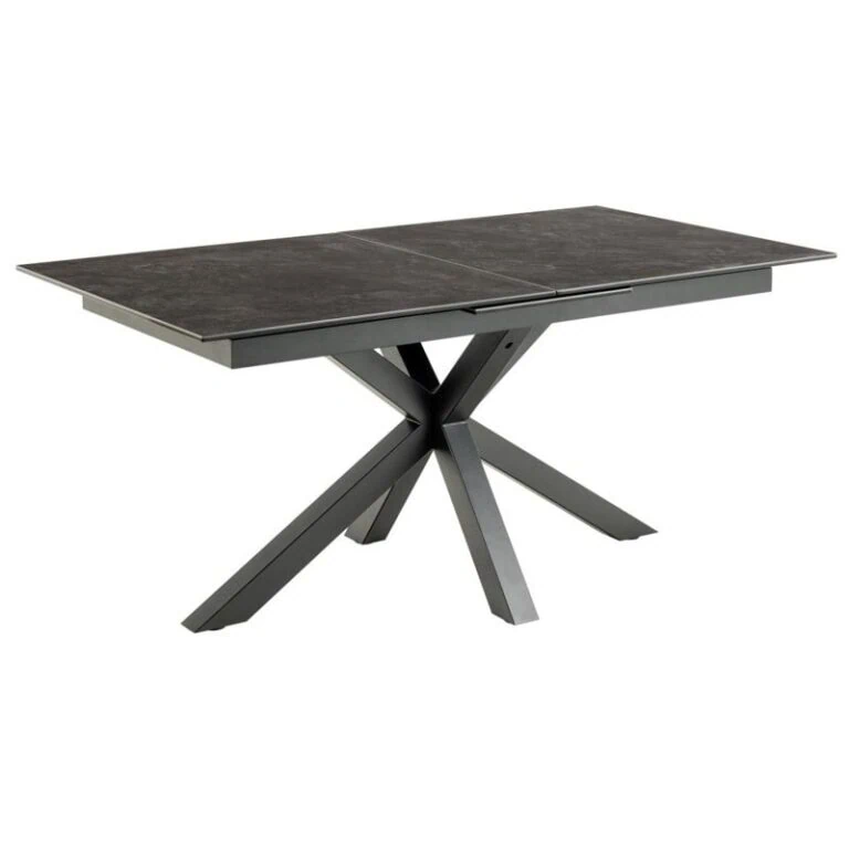 Zuvio Uitschuifbare Eettafel Zwart Keramiek 210cm