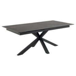 Zuvio Uitschuifbare Eettafel Zwart Keramiek 240cm