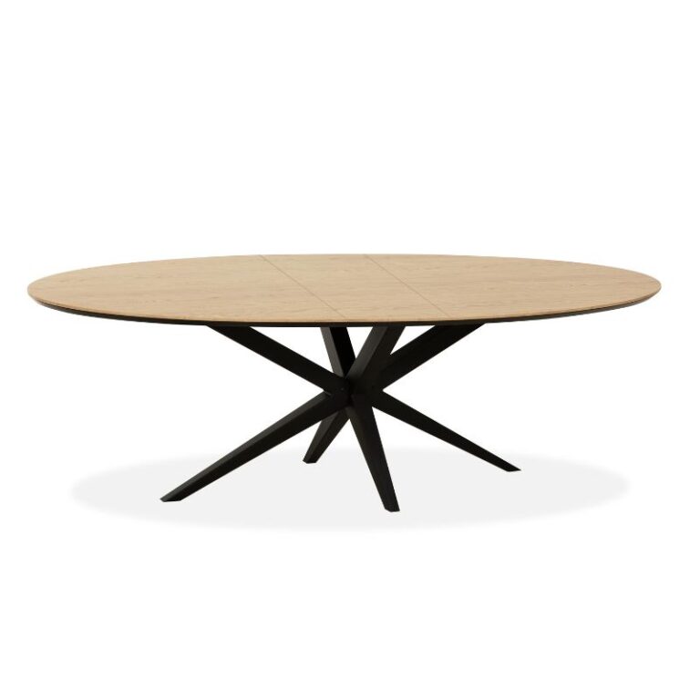 Calvenza uitschuifbare Eettafel ovaal 200/257cm - Zelf samenstellen