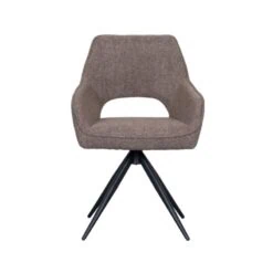 Eetkamerstoel Finley Bruin Boucle