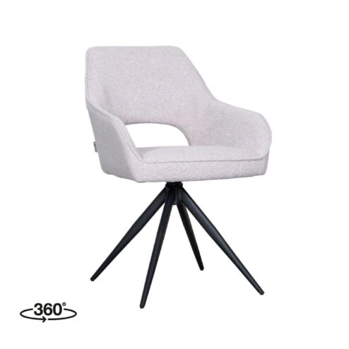 Eetkamerstoel Finley Naturel Boucle