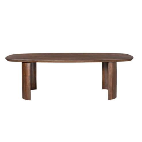 Eettafel Martin Deens ovaal Bruin 200cm