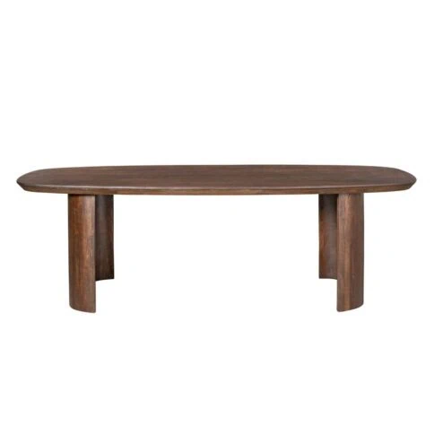Eettafel Martin Deens ovaal Bruin 200cm