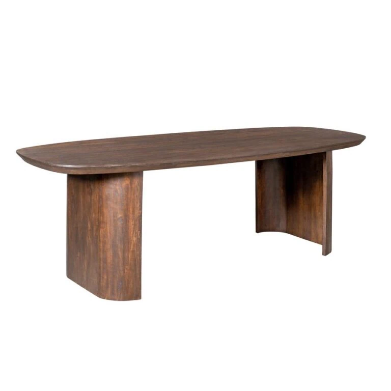 Eettafel Martin Deens ovaal Bruin 200cm