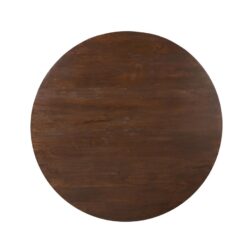 Eettafel Martin rond Bruin Zand Dichte poot 130cm