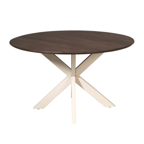 Eettafel Martin rond Bruin Zand poot 150cm
