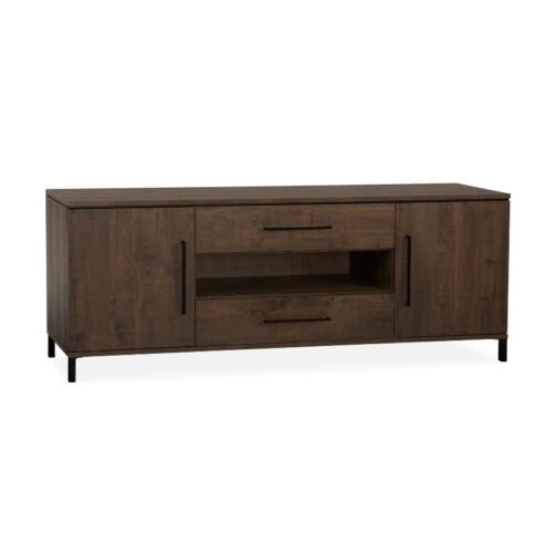 Elowen Dressoir groot 2-deurs Donkerbruin 222cm