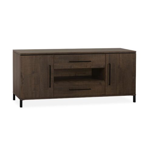Elowen Dressoir klein 2-deurs Donkerbruin 182cm