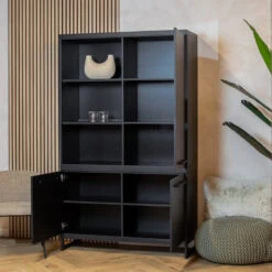 Valente Wandkast Zwart 120cm