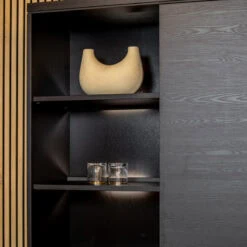 Valente Wandkast Zwart 120cm