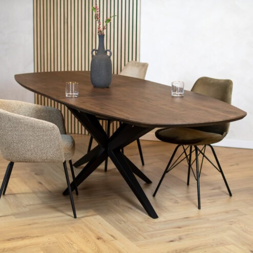 Calvenza uitschuifbare Eettafel Deens ovaal