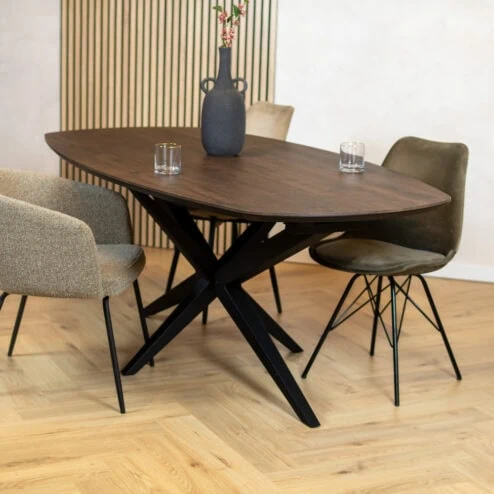 Calvenza uitschuifbare Eettafel Deens ovaal