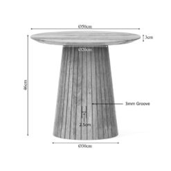 Livia Salontafel Rond Naturel 50cm