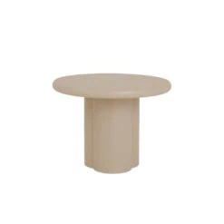 Melzo Bijzettafel rond beige 60cm